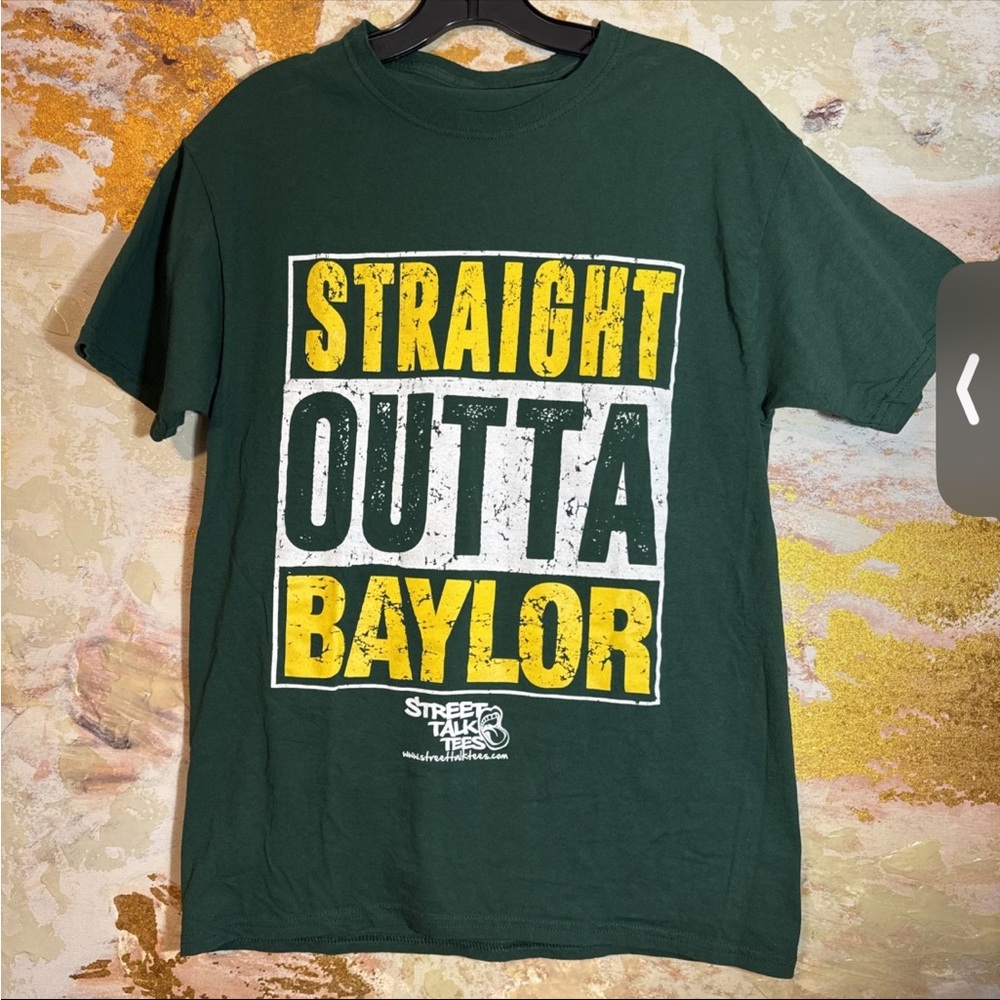 Straight Outta Baylor Green Baylor University Graphic T-Shirt